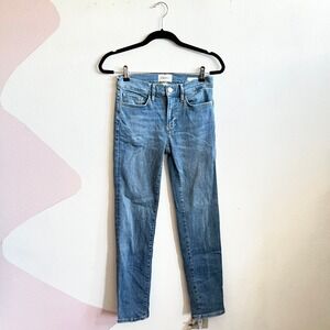 FRAME Le Garcon Jeans Womens‎ 27 Medium Wash Slim Straight Denim